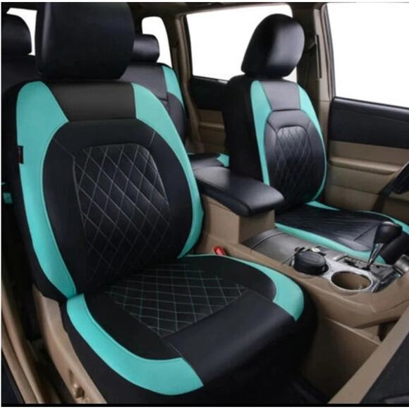 9 Pieces Car Seat Covers Full Set Waterproof Front and Back Seat Protectors NWOT - Picture 2 of 4